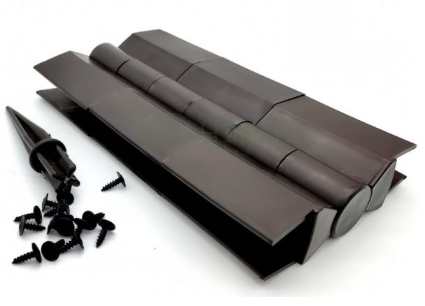 Угловой шарнир для грядок ДПК 225 мм, черный купить в Новосибирске