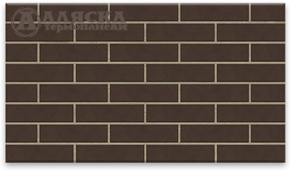 Фасадные термопанели Аляска серия Классика 33. Amsterdam brown купить в Новосибирске