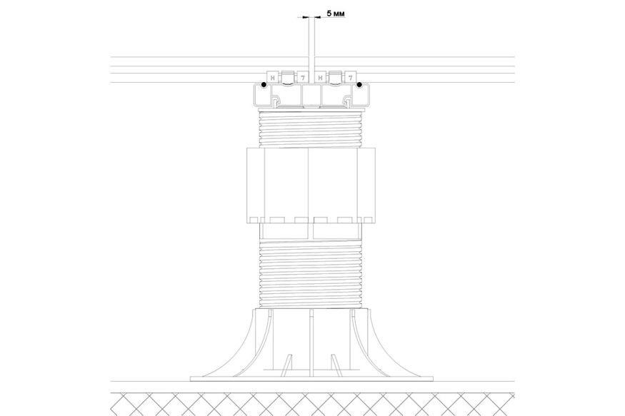 Лага Алюминий Holzhof HILST JOIST стыковочная SLIM MAX купить в Новосибирске