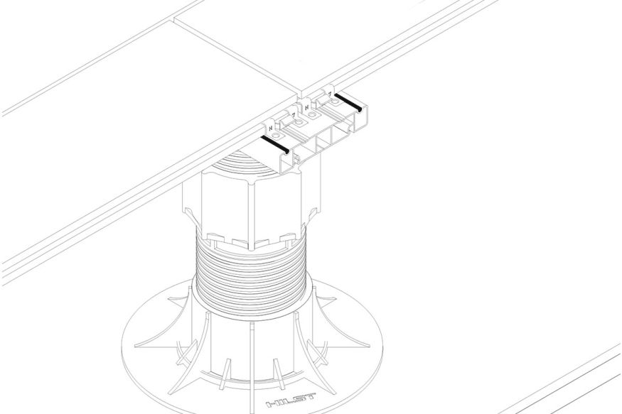 Лага Алюминий Holzhof HILST JOIST стыковочная SLIM MAX купить в Новосибирске