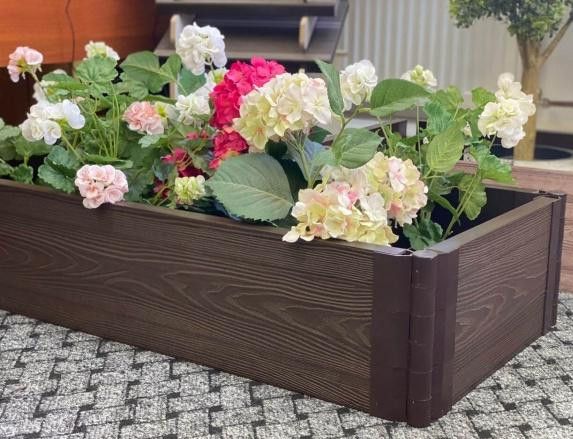 Доска для грядок и клумб из ДПК 3D, 25х150х2950, цвет венге купить в Новосибирске