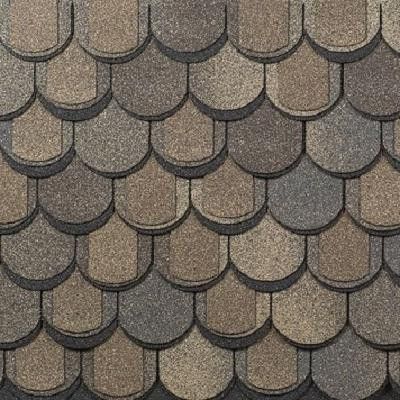 Трехслойная ламинированная черепица Shinglas, Атлантика, цвет Мадейра купить в Новосибирске
