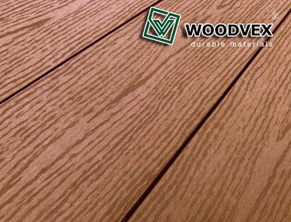 Террасная доска WOODVEX Select из ДПК в цвете Терракота купить в Новосибирске