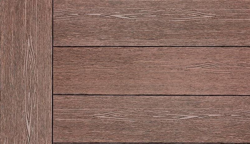Террасная доска ДПК Outdoor 3D сплошная STORM/OCEAN BROWN коричневая смешанная купить в Новосибирске