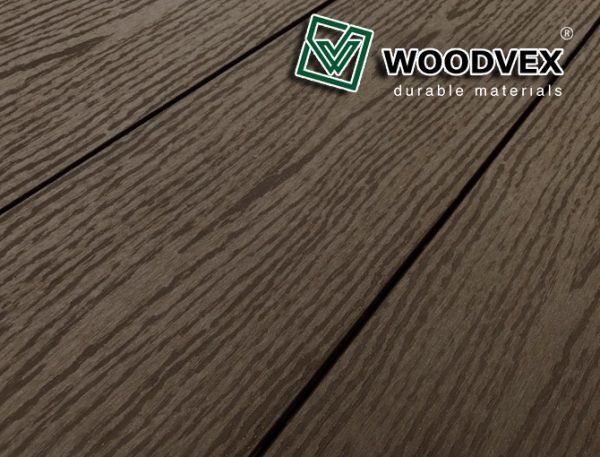 Террасная доска из ДПК WOODVEX Select в цвете Венге купить в Новосибирске