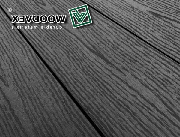 Террасная доска WOODVEX Select из ДПК в цвете Графит купить в Новосибирске